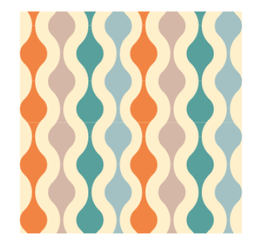 Moderne pastelkleurige onderzetter - TenStickers