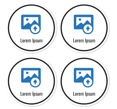 QR-code Gepersonaliseerde onderzetters - TenStickers