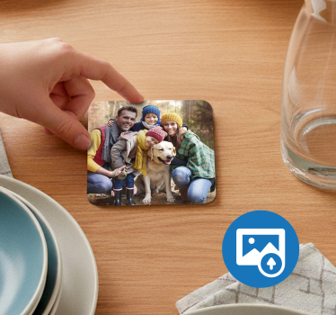 Gepersonaliseerde onderzetter met foto - TenStickers