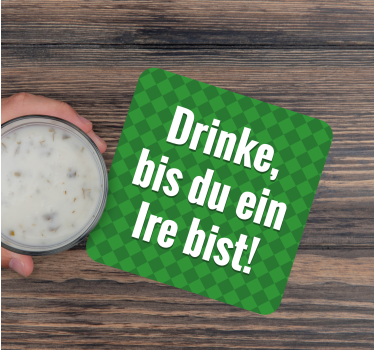 Bier onderzetters groene ruit citaten - TenStickers