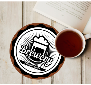 Bier onderzetters premium kwaliteit embleem - TenStickers