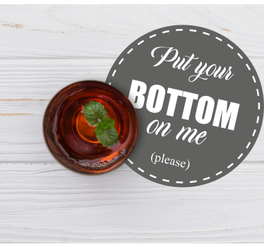 Bier onderzetters speelse drinkboodschap - TenStickers