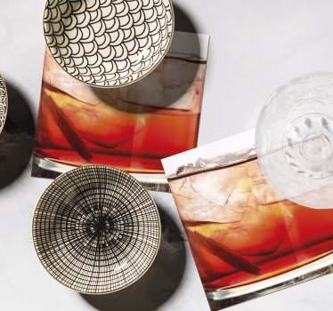Bier onderzetters whiskey on rocks display - TenStickers