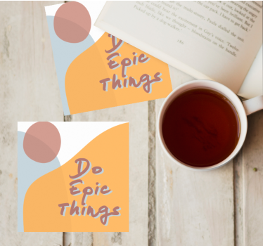 Citaat onderzetters inspirerende boodschap ontwerp - TenStickers