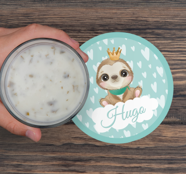Enge onderzetters schattig luiaard karakter - TenStickers