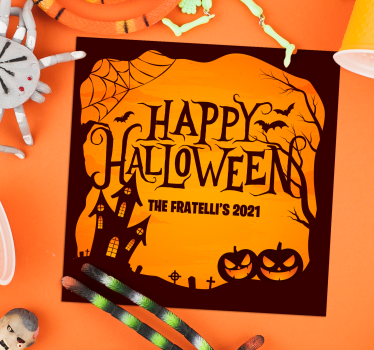 Halloween onderzetters spookachtige halloween viering - TenStickers
