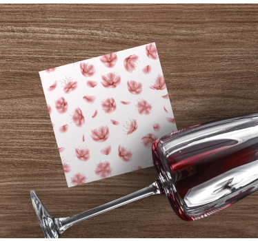 Moderne onderzetters bloemendessin - TenStickers