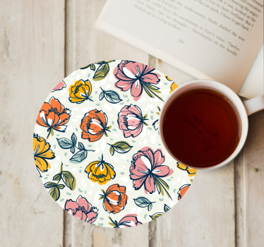 Moderne onderzetters botanische print stijl - TenStickers