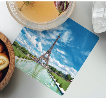 Moderne onderzetters eiffel tower landschap - TenStickers