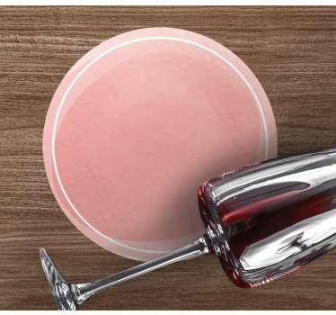 Moderne onderzetters elegante circulaire oppervlakte - TenStickers