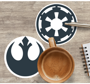 Moderne onderzetters symbolische emblemen collectie - TenStickers