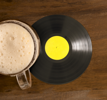 Moderne onderzetters Vinyl schijf - TenStickers