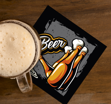 Onderzetters bier Bier fles - TenStickers
