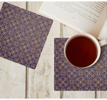 Onderzetters bloemenprint stijl - TenStickers