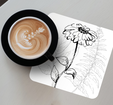 Onderzetters botanische lijntekeningen - TenStickers