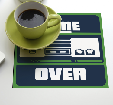 Onderzetters Game Over  - TenStickers
