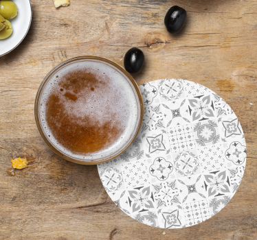 Onderzetters geometrische bloemarrangementen - TenStickers