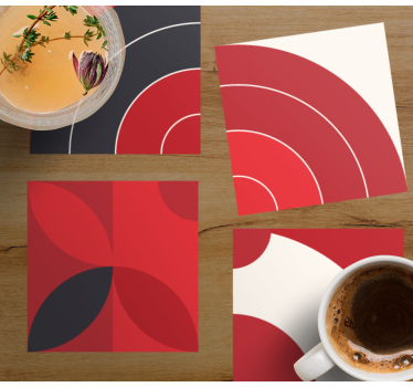 Onderzetters geometrische kleurenpatronen - TenStickers