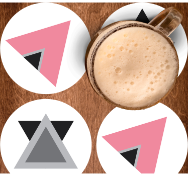 Onderzetters geometrische vormen laagjes - TenStickers