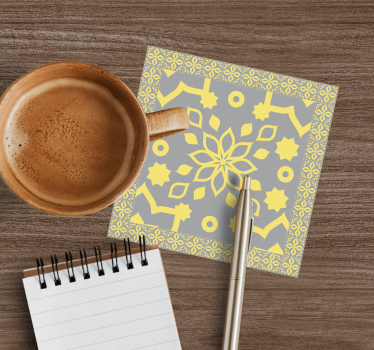 Onderzetters intricate botanische component - TenStickers
