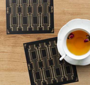 Onderzetters met geometrisch patroon inspiratie - TenStickers