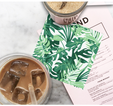 Onderzetters tropische blad inspiratie - TenStickers