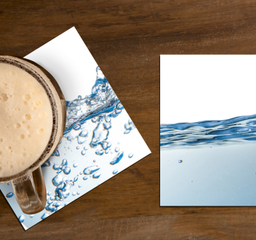 Onderzetters water effect textuur  - TenStickers