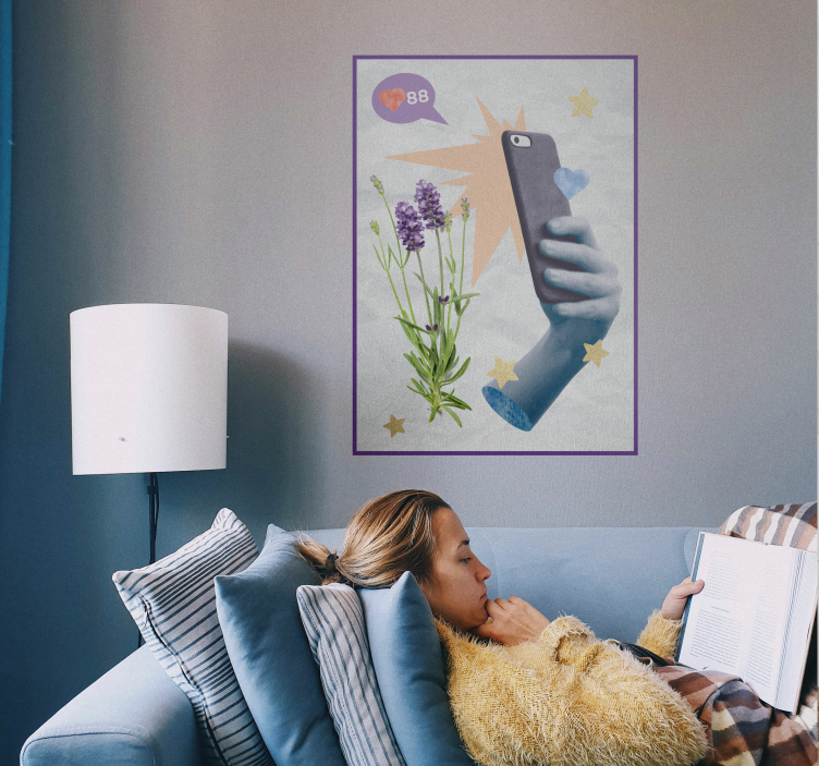 Collage poster digitaal leven - TenStickers