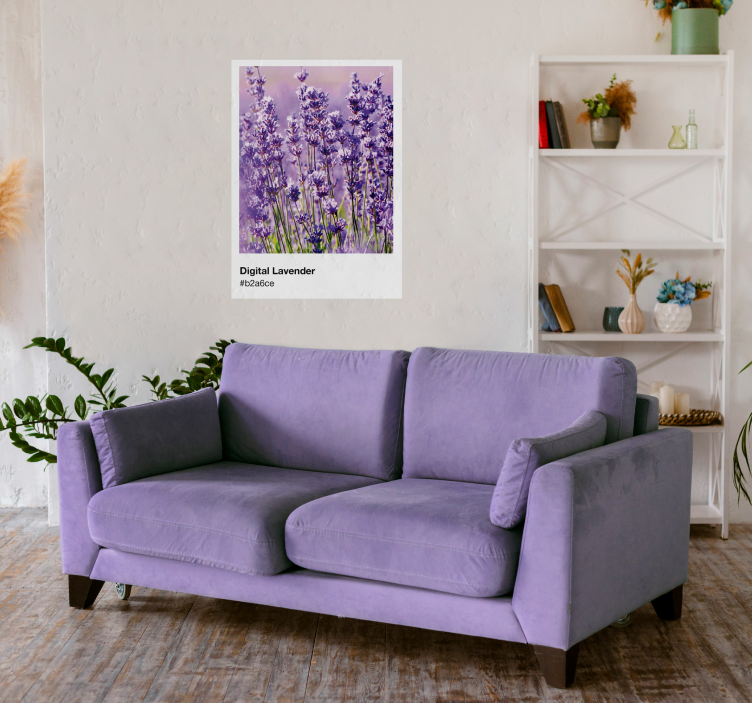 Lavendel pantone poster digitaal - TenStickers