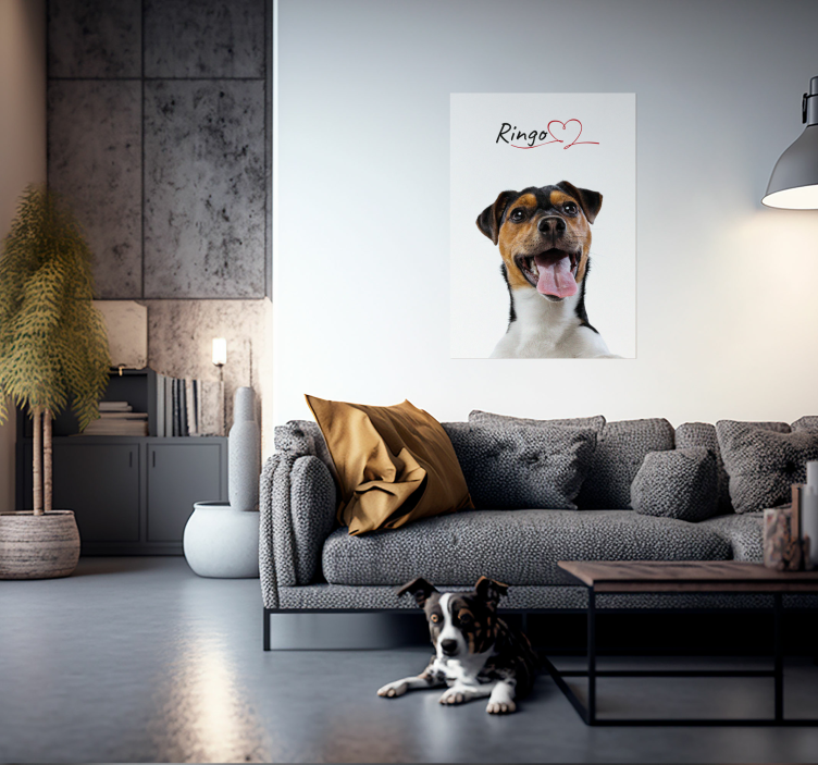 Aangepaste hondenliefde honden poster - TenStickers