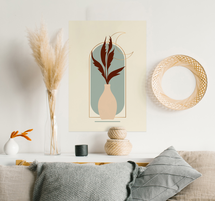 Poster plant in Boho stijl - TenStickers