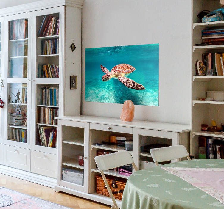 Zeeschildpad andere dieren poster - TenStickers