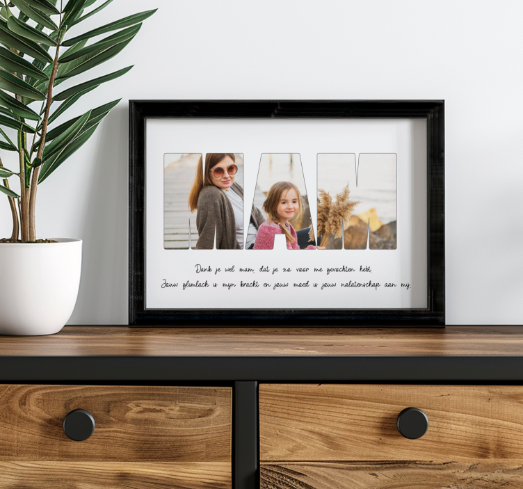 Bedankt mama evenementen poster - TenStickers