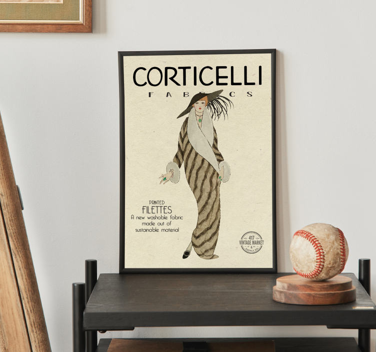 Mode uit de jaren 20 Art Déco-poster - TenStickers