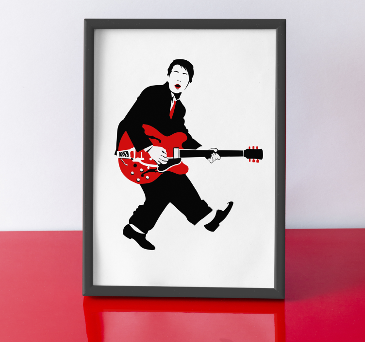 Terug naar 1955 muziek poster - TenStickers