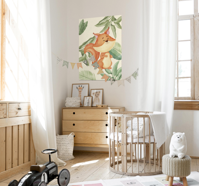 Vos poster met jungle bladeren - TenStickers