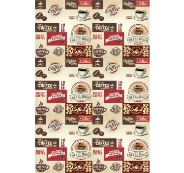 Poster keuken retro koffie - TenStickers