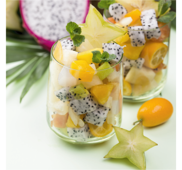 Poster keuken mango en groene glazen - TenStickers