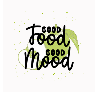 Poster keuken grappige quote met groene vruchten - TenStickers