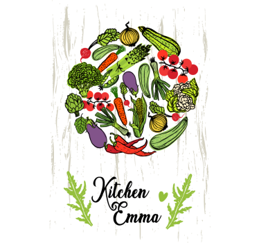 Poster keuken met groenten - TenStickers