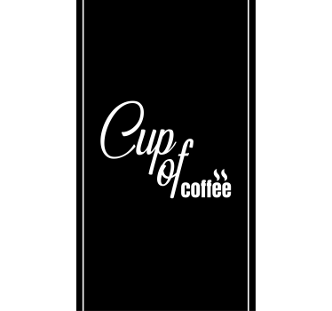 Poster keuken cup of coffee minimalistische stijl 4 - TenStickers