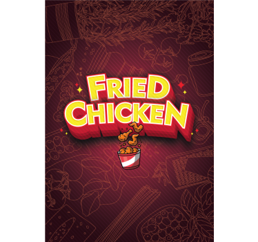 Poster keuken graffiti taco gefrituurde kip - TenStickers