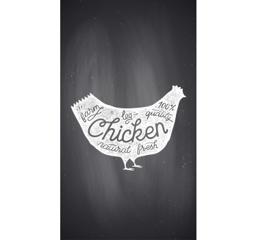 Poster keuken verse scharrelkip - TenStickers