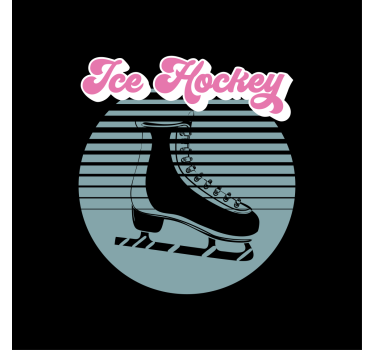 Poster tienerkamer ijshockeyschaatsen - TenStickers