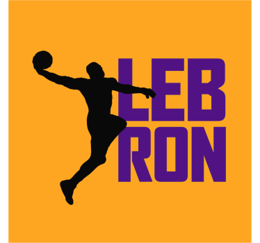 Poster tienerkamer lebron james coole basketbal - TenStickers
