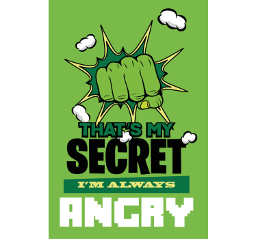 Poster tienerkamer ik ben altijd boos - TenStickers