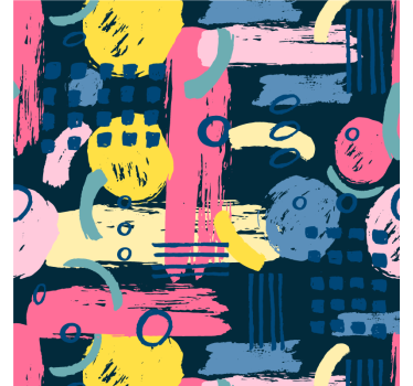 Mooie poster woonkamer abstracte kleuren - TenStickers