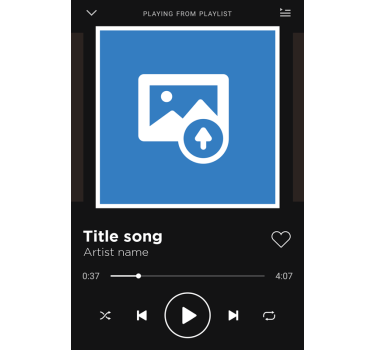 Mooie poster woonkamer spotify canvas - TenStickers