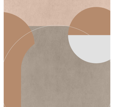 Mooie poster woonkamer onregelmatige geometrische stijl - TenStickers
