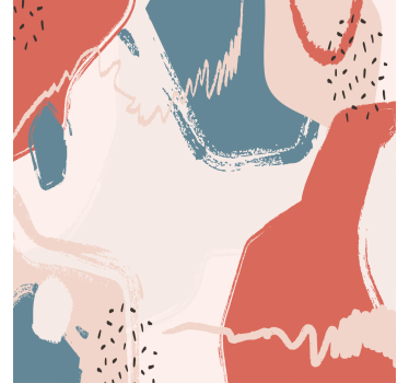 Mooie poster woonkamer abstracte wandkunst vormen - TenStickers